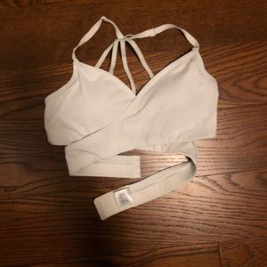 Alphalete Updated Wraparound Sports Bra White S